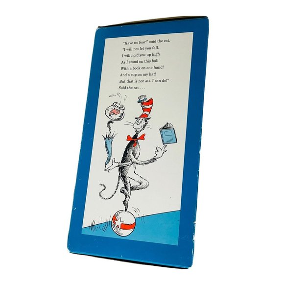 Dr Seuss The Cat in the Hat Cuddly Plush Doll & Collectible Book Box Set Vintage - Picture 8 of 11
